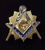 Freemason Lapel Pin in Gold Tone