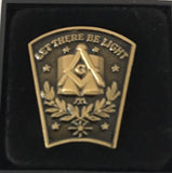 Freemason Masonic Let There By Light Lapel Pin