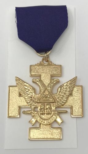 Scottish Rite 33rd Degree Masonic offers Jewel - Wings Up