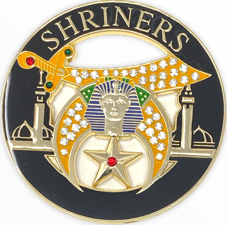 Shriners Black Jeweled Cut-Out Car Emblem – Mason Square Market